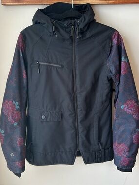 Ripzone Core 7K Waterproof Ski Snowboard Jacket Floral Sleeves XS